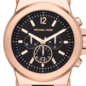 Michael Kors Dylan Men's Watch Style MK8184 Rose Gold & Black